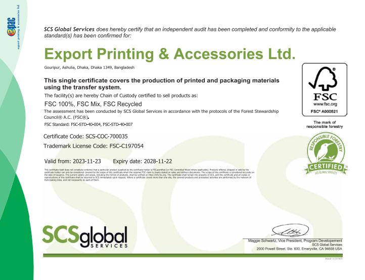 FSC Certificate